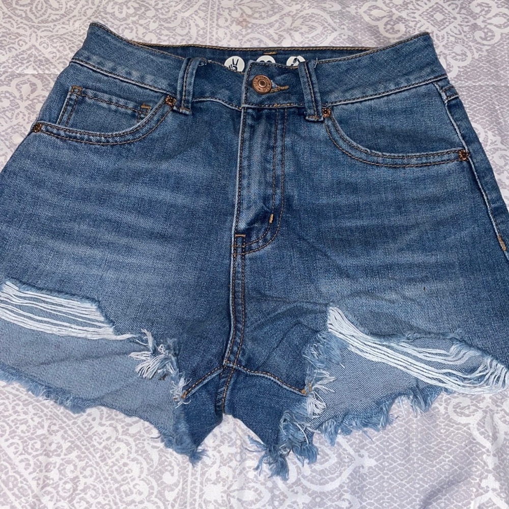 Rewash super high rise wedge shorts